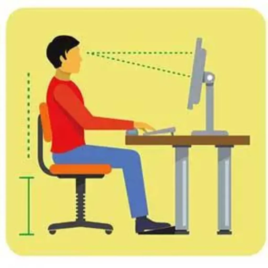 sitting, desk sitting, sitting posture, desk sitting posture