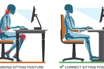 desk sitting posture