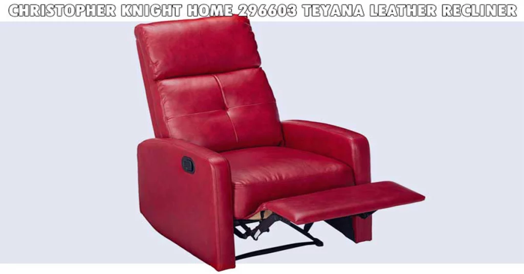 Christopher Knight Home 296603 Teyana Leather Recliner