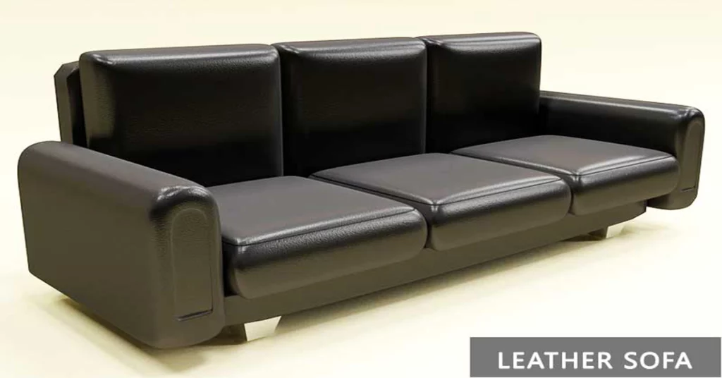 Leather sofa