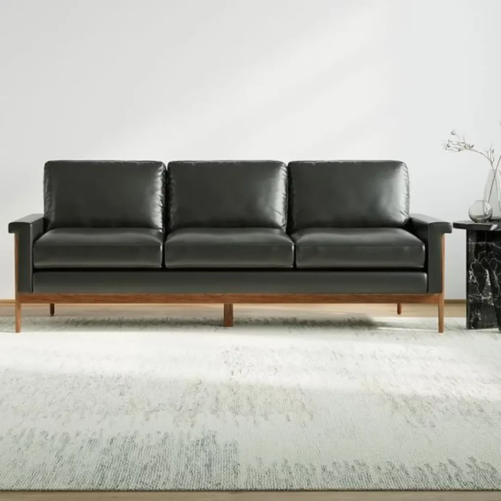 semi anline leather sofa