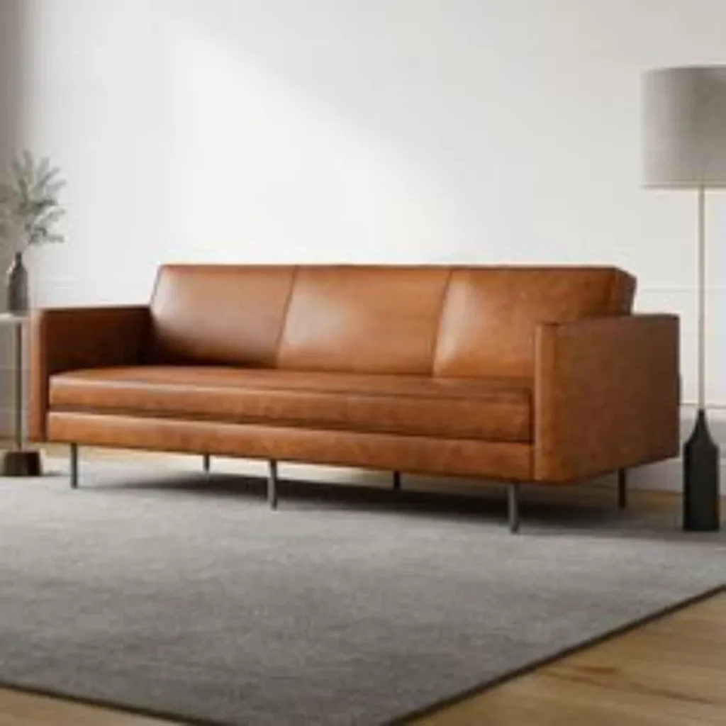 top grain leather sofa