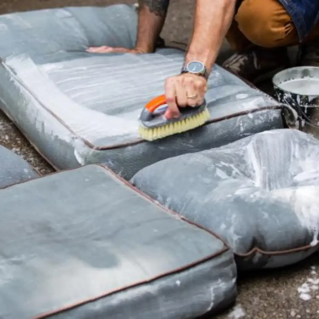 cleaning chair cushions