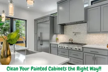 how to clean painted cabinets