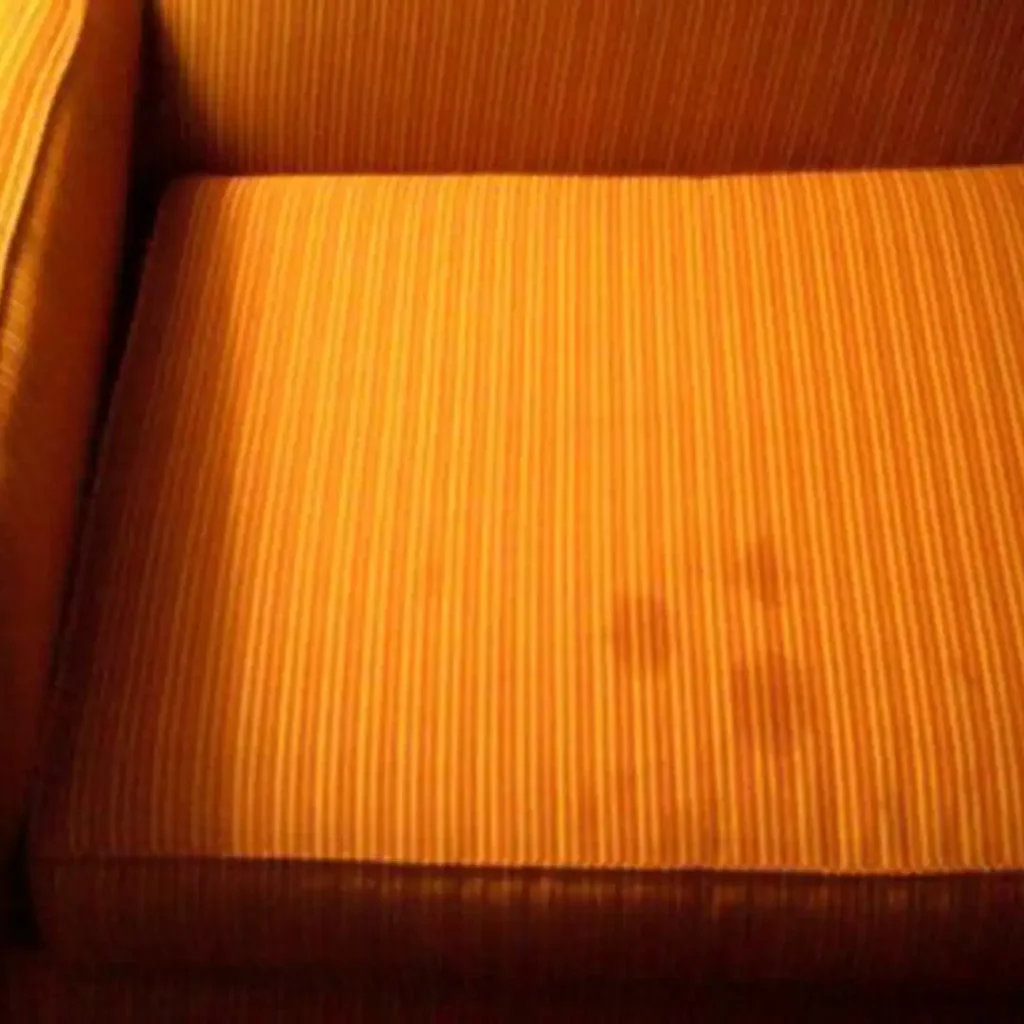 oil stains on a sofa