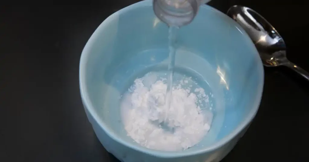 cream of tartar and water mixture