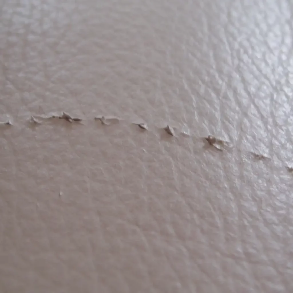 cut scratches on leather sofa