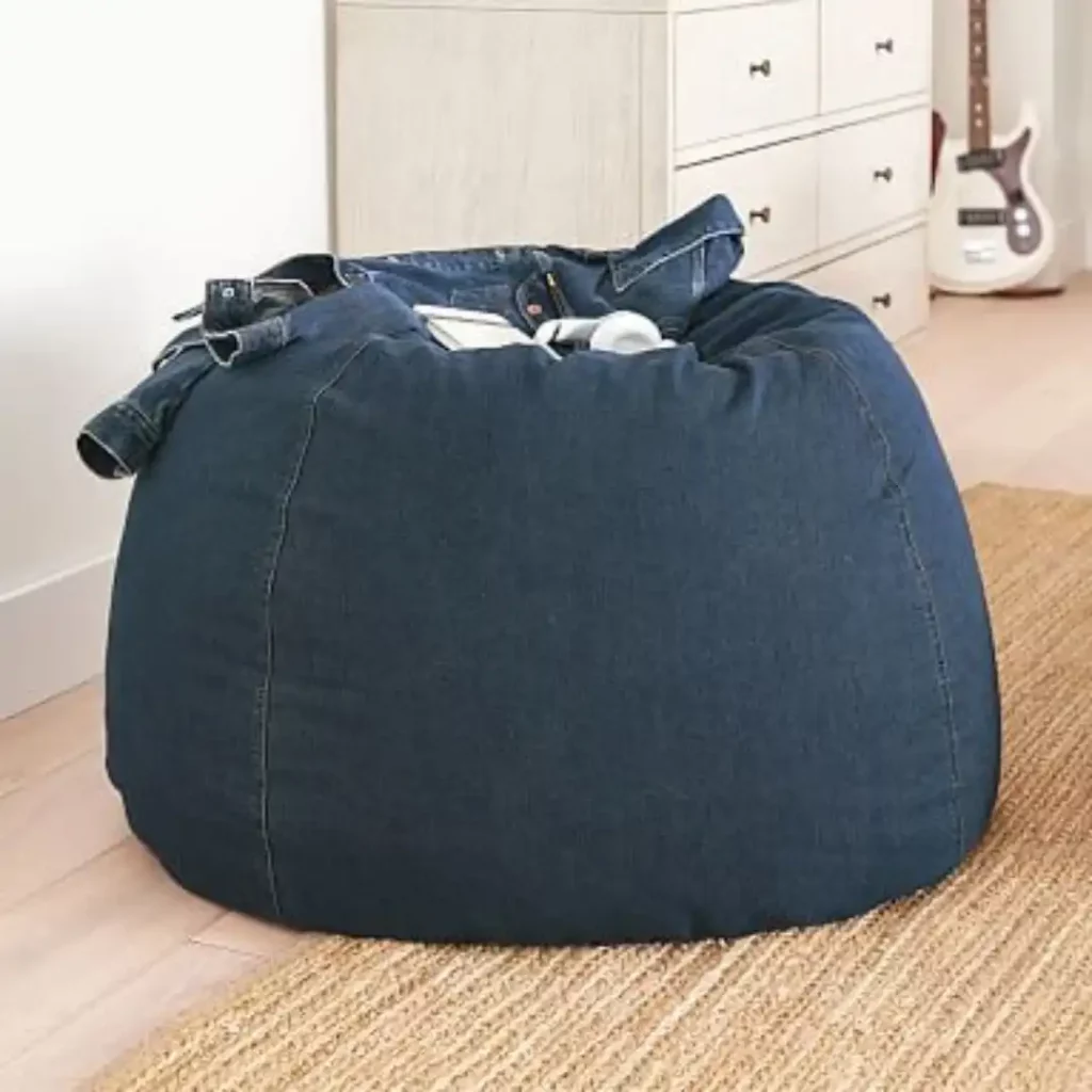 denim bean bag