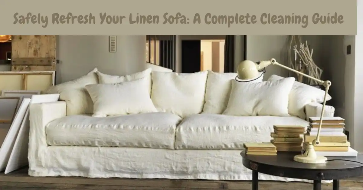 how to clean a linen sofa