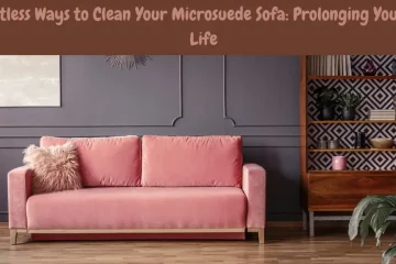 how to clean a microsuede sofa