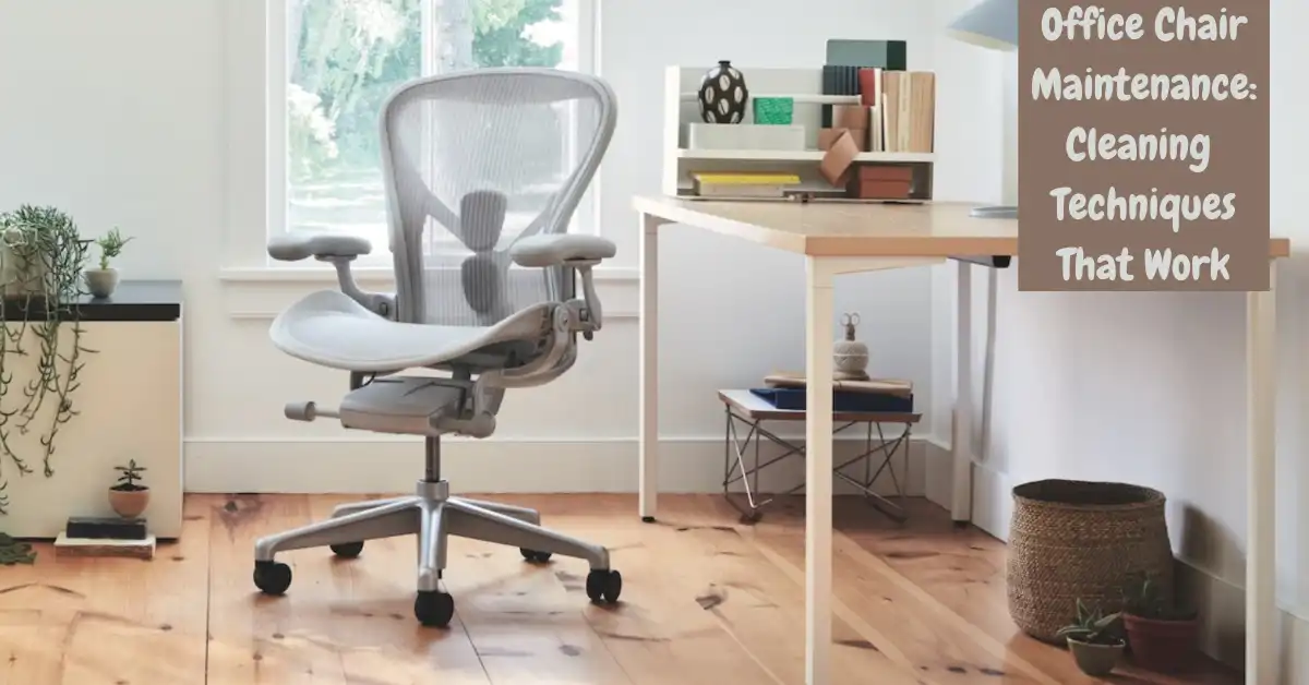 how to clean an office chair