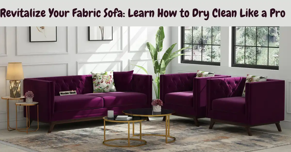 how to dry clean a fabric sofa