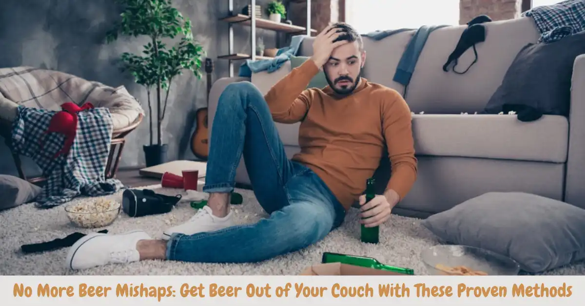 how to get beer out of a couch