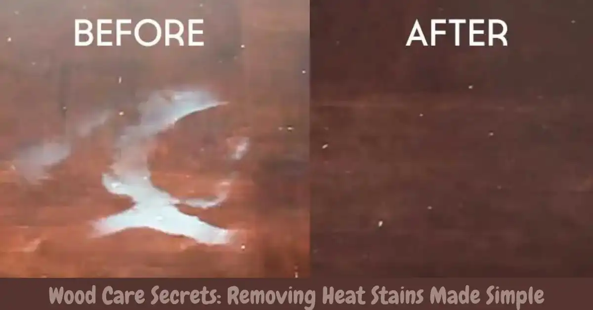 how to get heat stains out of wood