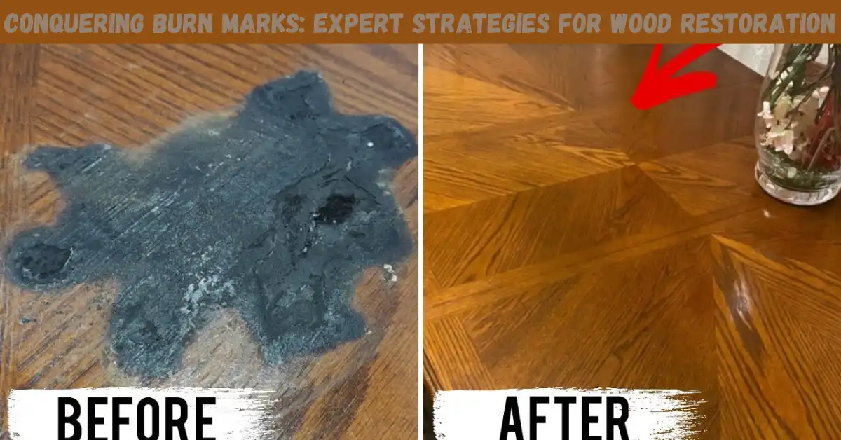 how to remove burn marks from wood