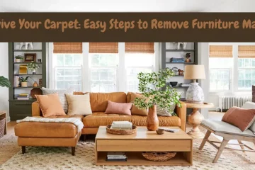 how to remove furniture marks from a carpet