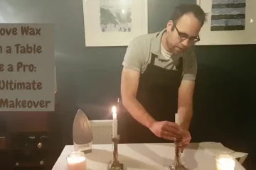 how to remove wax from a table