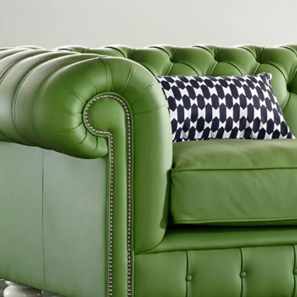 pigmented leather sofa