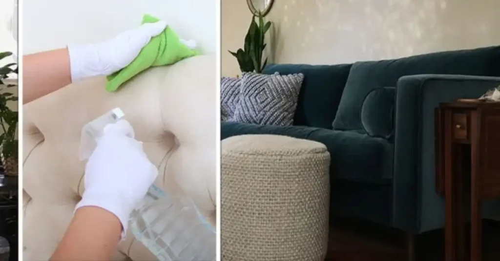 remove ink stains from velvet sofa