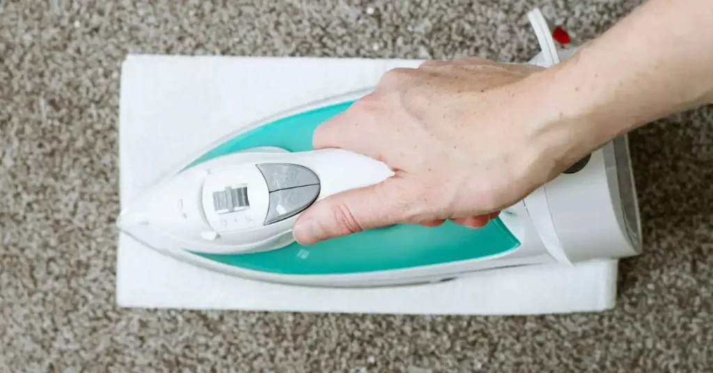 using an iron on upholstery