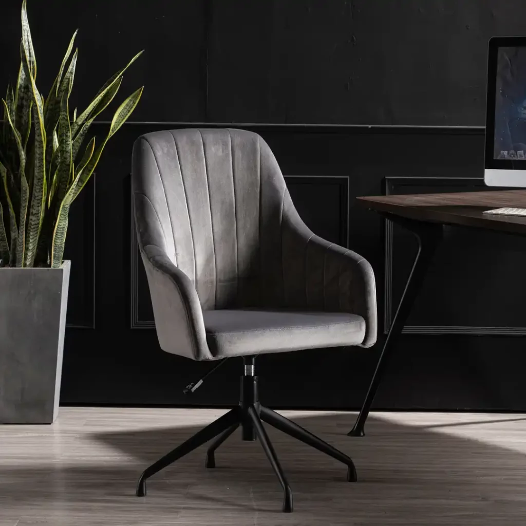 velvet office chair
