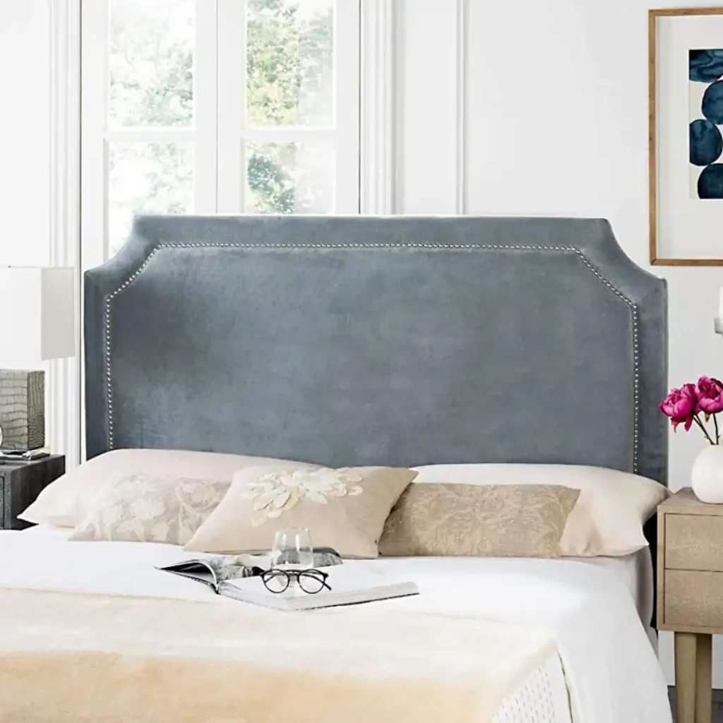 suede bed headboard