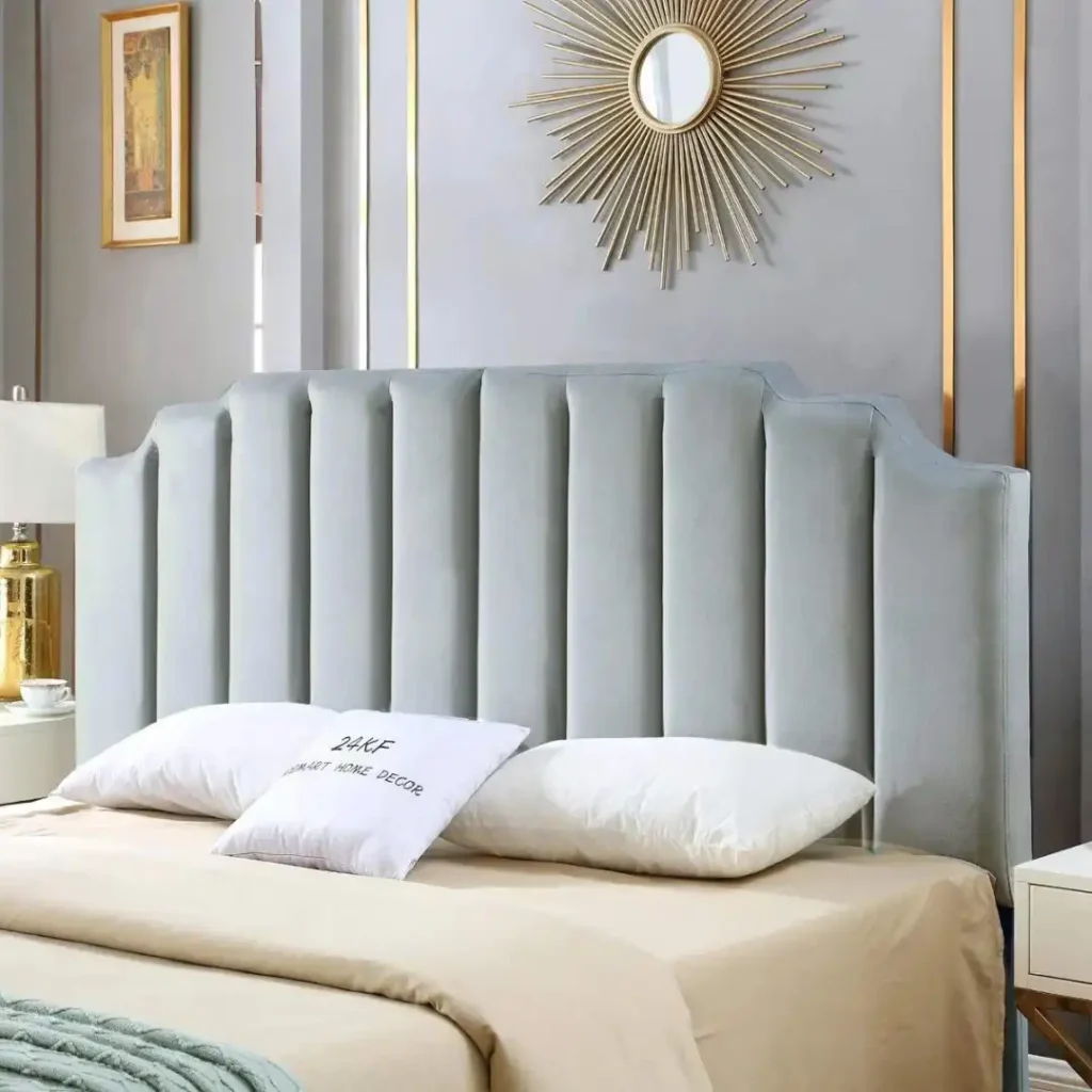 velvet bed headboard