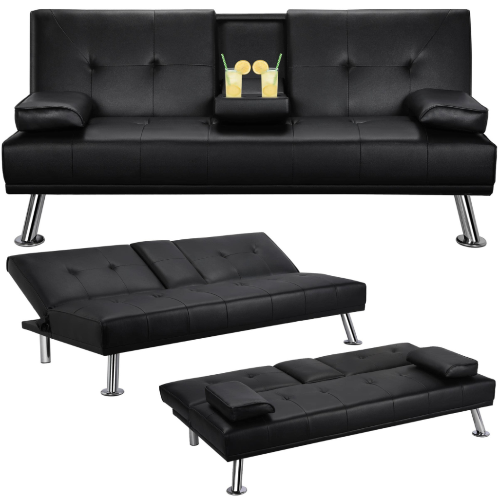 Yaheetech convertible sofa bed