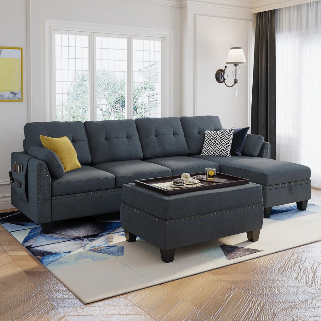 HONBAY reversible sectional l shape sofa