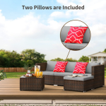 Qsun outdoor patio sofa set product