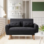 vongrasig small modern loveseat sofa