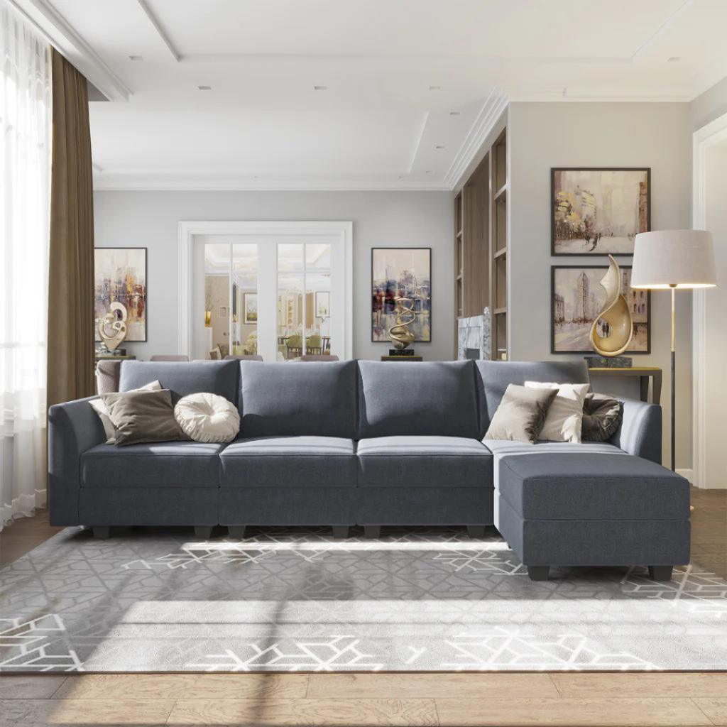 HONBAY Sectional Couch with Reversible Chaise HONBAY sectional couch with reversible chaise